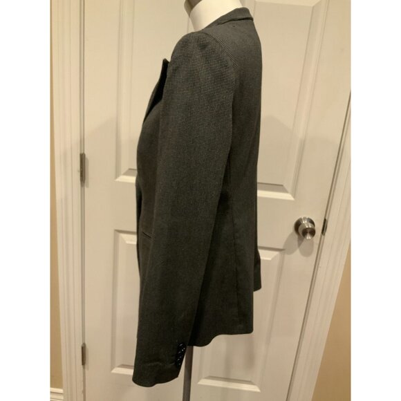 Armani Collezioni Gray & Black Micro Dot Blazer Jacket, Size 8 (US) 44 (IT) - Picture 5 of 10